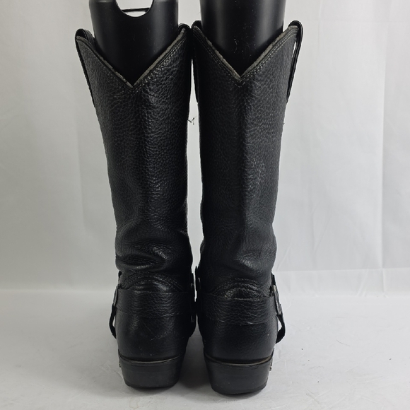 Harley-Davidson Harness Black Pebbled Leather Motorcycle Men\'s Boots main image 5